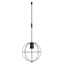 Black Metal Cage Hanging Pendant Light, 10"