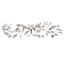 Leaf Galvanized Metal Wall Art, 46x13