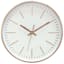 Metallic Copper Round Wall Clock 12"