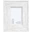 Wide Distressed White Tabletop Picture Frame, 4x6