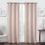 Blush Faux Silk Blackout Grommet Curtain Panel, 63"