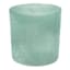 Frosted Green Glass Cylinder Votive Holder, 3"