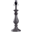 Dark Grey Wash Small Lamp Base, 16"