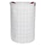 Modern Grid Patterned Laundry Hamper, Medium