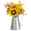 Yellow Sunflower Arrangement in Watering Can, 13"