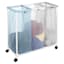 3-Section Laundry Sorter with Wheels