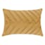 Gold Herringbone Pleat Oblong Throw Pillow, 14x20