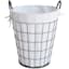 Metal Wire Laundry Hamper with Removeable Liner, Brown