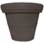 Japi All-Weather Brown Round Outdoor Planter, 24"