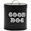 Black Good Dog Treat Canister