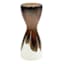 Crosby St. White & Brown Reactive Ceramic Vase, 10"