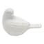 White Ceramic Bird, 4"