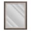 Janice Sable & Grey Framed Rectangle Wall Mirror, 29x35