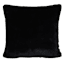Bristol Black Faux Fur Throw Pillow, 18"