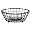 Black Iron Wire Grid Pattern Basket, Small
