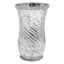 Silver Rhinestone Hurricane Candle Holder, 7.5"