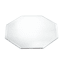 Glass Octagon Beveled Edge Mirror Candle Plate, 14"