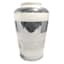 Grace Mitchell Striped Silver Ceramic Vase, 11"