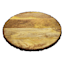Round Bark Edge Wooden Cheese Serving Tray, Large