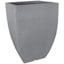 Japi All-Weather Charcoal Grey Modern Square Outdoor Planter, Small