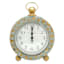 Antique Metal Round Tabletop Clock, 7.0x8.7