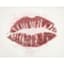 Red Lips Glittered Canvas Wall Art, 20x16