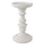 White Pillar Candle Holder, 9"