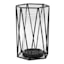 Black Metal Hurricane Candle Holder, 8"