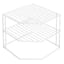 3-Tier White Wire Corner Shelf