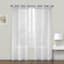 Charlton Grey Printed Sheer Grommet Curtain Panel, 84"
