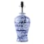 Grace Mitchell 18in. Blue/White Floral Chinoiserie Urn Ceramic Table Lamp