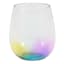 Clear Acrylic with Rainbow Finish Double Old Fashioned Glass, 17oz