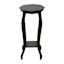 Providence Octagon Wooden Top Plant Stand, Black