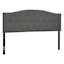 Honeybloom Kane Grey Tufted Headboard, King