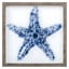 Ty Pennington Framed Blue Starfish Textured Canvas Wall Art, 13"
