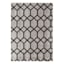 (D439) Zion Black & Grey Tufted Runner with Non-Slip Back, 2x7