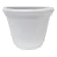 Capri High Gloss White Outdoor Planter, Medium