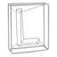 Laila Ali 7" Silver Metal Letter Block Sign, L