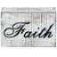 Distressed Faith Block Sign, 5x3
