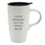 Let the Stress Begin White Mug with Lid