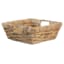 Square Water Hyacinth Storage Basket, Natural