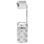Grey Metal Tissue Holder & Storage, 23.2"