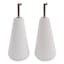 Honeybloom Pasadena Oil & Vinegar Bottle Set, White