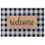 Honeybloom Buffalo Check Plaid Welcome Coir Mat, 18x30