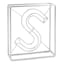 Laila Ali 7" Silver Metal Letter Block Sign, S