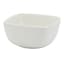Square White Ceramic Cereal Bowl, 6"