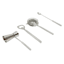 4-Piece Silver Metal Bar Tool Set