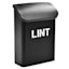 Black & White Metal Rectangle Lint Box