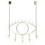 5-Hook Open Eye Wire Over the Door Hanger, French Gold