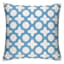 Grace Mitchell Light Blue Embroidered Canvas Throw Pillow, 18"